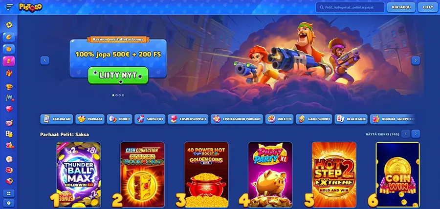 Pistolo online casino