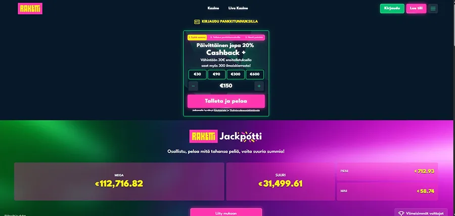 Raketti online casino